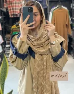 شال موهر پاییزه طرحدار کد 1712 - Image 3