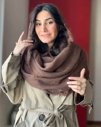 شال قهو ه ای