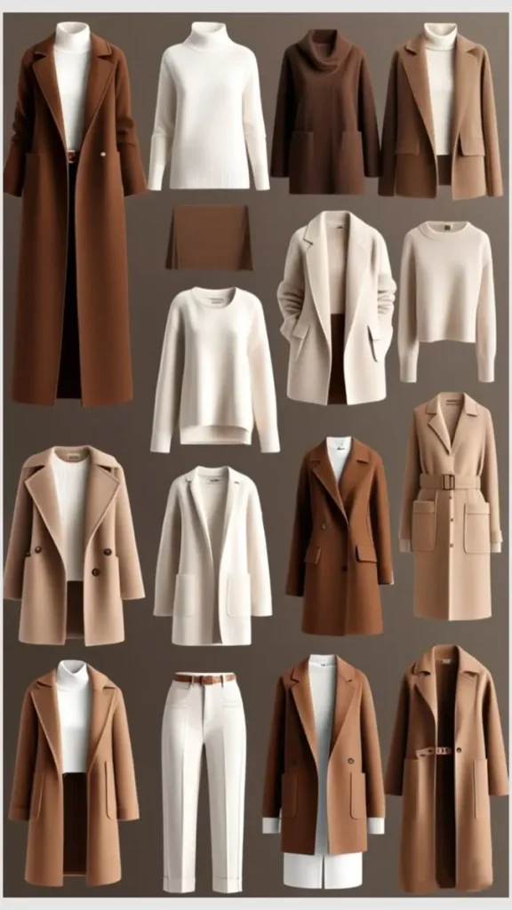 استایل پاییزی با رنگ قهوه ای و سرمه ای