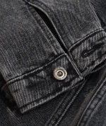 کت جین ذغالی دخترانه کد 1744 - Image 4