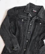 کت جین ذغالی دخترانه کد 1744