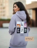 هودی کلاهدار پشت چاپ کد 1721