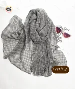 شال لمه شنی مارک دار کد 1739 - Image 4