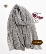 شال لمه شنی مارک دار کد 1739 - Image 6