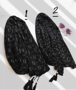 شال برشکا مشکی نسکافه ای