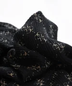 شال برشکا مشکی نسکافه ای کد 1735 - Image 6