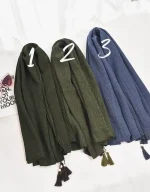 شال پاییزه برشکا رنگی کد 1719 - Image 4