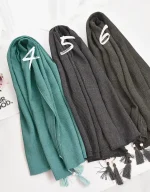 شال پاییزه برشکا رنگی کد 1719 - Image 5