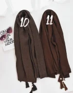 شال پاییزه برشکا رنگی/شال پاییزه تک رنگ