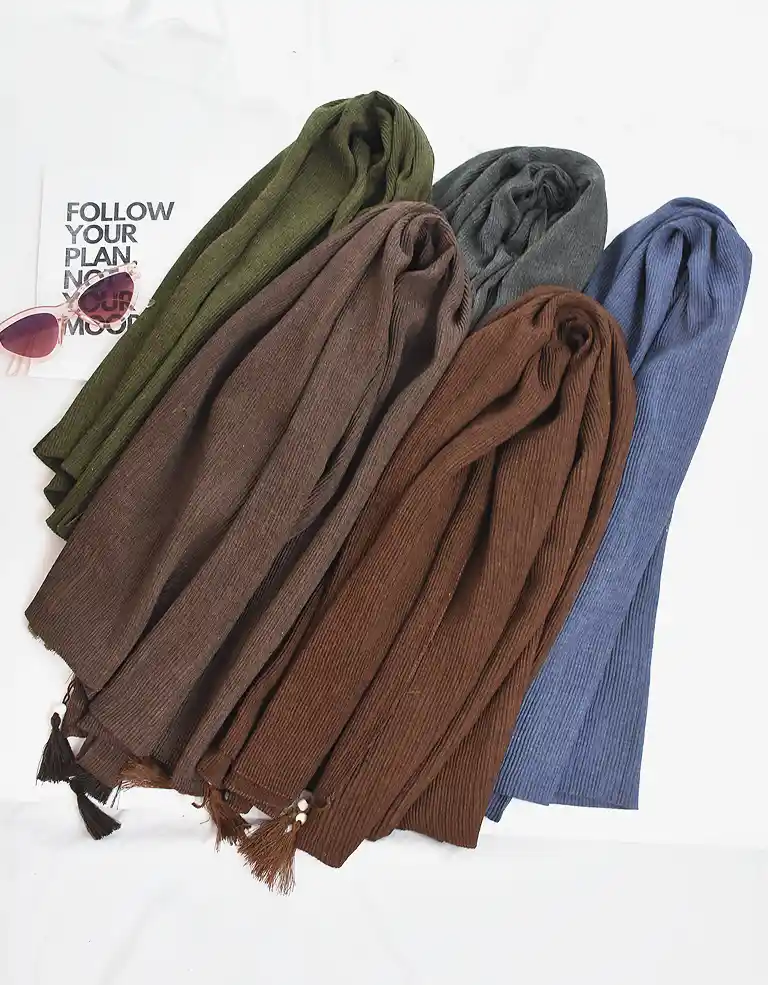 shawl.pelise.bereshka.sadeh.rangi.paeeze شال نخی ضخیک قهوه ای