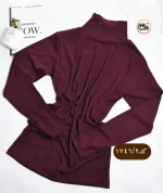 بلوز کبریتی یقه اسکی دخترانه کد 1746 - Image 4