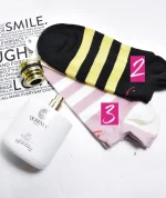 جوراب نخی راه راه کد 60 - Image 2