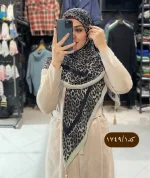 روسری پلیسه پلنگی کد 1749 - Image 4