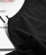 تاپ بلند یقه گرد مشکی کد 1748 - Image 3