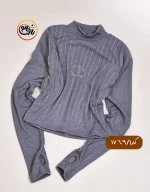 کراپ نگین دار استین بلند