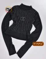 کراپ نگین دار استین بلند کد 1769 - Image 5