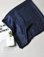 روسری ابریشم ژاکارد دورو طرح پر کد 1795 - Image 9