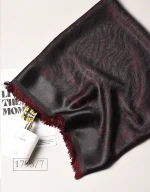 روسری ابریشم ژاکارد دورو طرح پر کد 1795 - Image 12