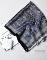 روسری ابریشم ژاکارد قواره 120طرح گل رز کد 1797 - Image 4