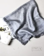 روسری ابریشم ژاکارد قواره 120طرح گل رز کد 1797 - Image 6