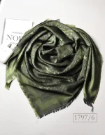 روسری ابریشم ژاکارد قواره 120طرح گل رز کد 1797 - Image 2