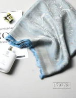 روسری ابریشم ژاکارد قواره 120طرح گل رز کد 1797 - Image 10