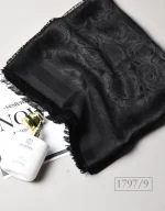 روسری ابریشم ژاکارد قواره 120طرح گل رز کد 1797 - Image 11