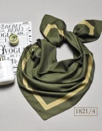 مینی اسکارف خال خالی ابریشم توییل کد 1821 - Image 6