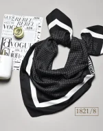 مینی اسکارف خال خالی ابریشم توییل کد 1821 - Image 10