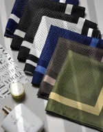 مینی اسکارف خال خالی ابریشم توییل کد 1821