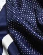 مینی اسکارف خال خالی ابریشم توییل کد 1821 - Image 2