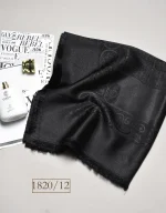 روسری نخ ابریشم ژاکارد طرح هرمس