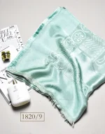 روسری نخ ابریشم ژاکارد طرح هرمس کد 1820 - Image 11