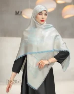 روسری نخ ابریشم ژاکارد طرح هرمس