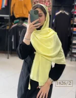 شال حریر اسلب رنگی کد 1826 - Image 2