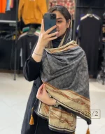 شال مخمل طرحدار کد 1828 - Image 2