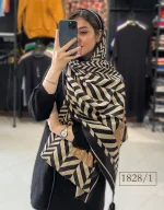 شال مخمل طرحدار کد 1828