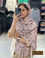 شال نخی گلدار کد 1678 - Image 11