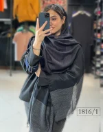 شال نخی راه راه کد 1816 - Image 3