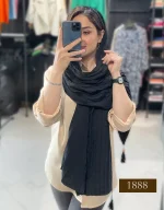 شال مشکی پلیسه کد 1888