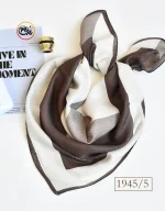 مینی اسکارف قهوه ای کد 1945 - Image 7
