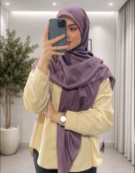 روسری ساده نخی ضد چروک تارا کد 1087 - Image 2