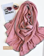 شال برشکا نخی ساده کد 1566 - Image 7