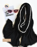 شال برشکا نخی ساده کد 1566