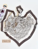 مینی اسکارف طرحدار قهوه ای کد 1960 - Image 12