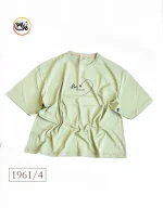 تیشرت زنانه باکسی نخ پنبه کد 1961 - Image 7