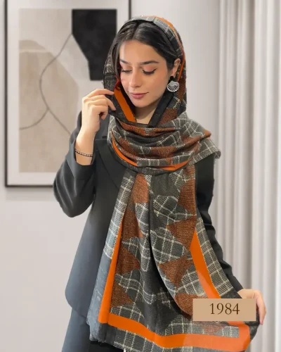 شال پاییزه ترکیب نارنجی